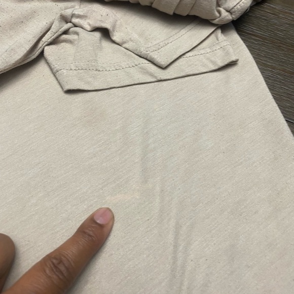 Inspirational tshirt ENDURE short sleeve crew neck tan black writing - Picture 5 of 6